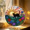 Yousheng Acrylic Puzzle Suncatcher DIY Jigsaw Puzzle Suncatcher Kit with UV Printed Design Colorful Window Hanging Ornament for Home Garden Decor