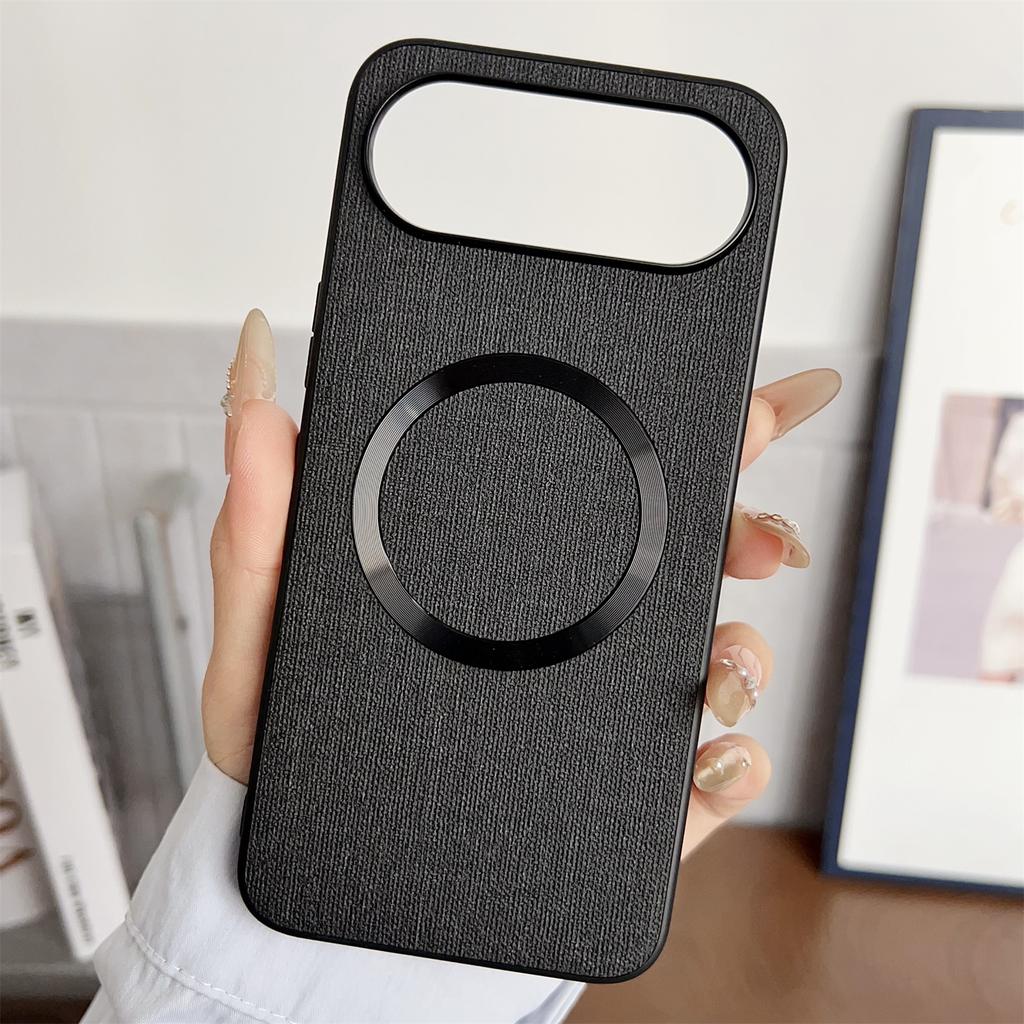 For Honor 500 5G Magnetic Case Drop-Proof TPU + Cloth Back Phone Cover