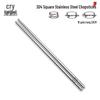 10 Pairs 304 Stainless Steel Square Chopsticks Set