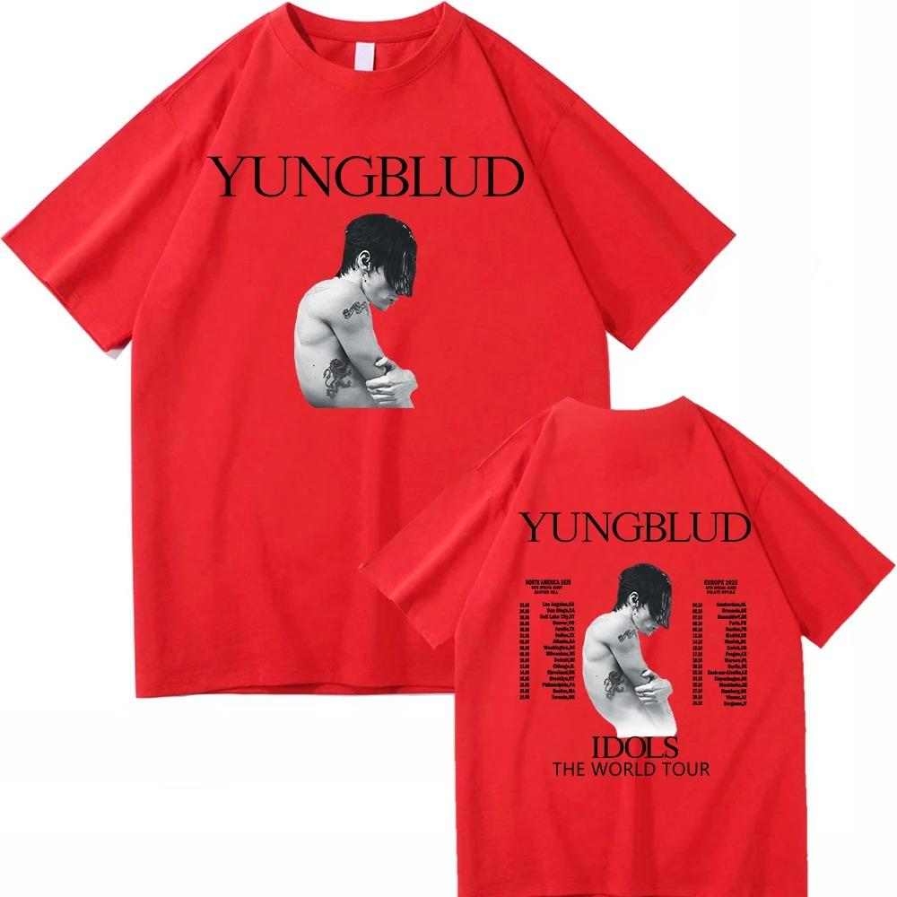 Yungblud Idols World Tour 2026 T Shirt New Fashion MenWomen Hip Hop Aesthetic Wings Tshirt High Quality Cool Cotton Tees Shirts