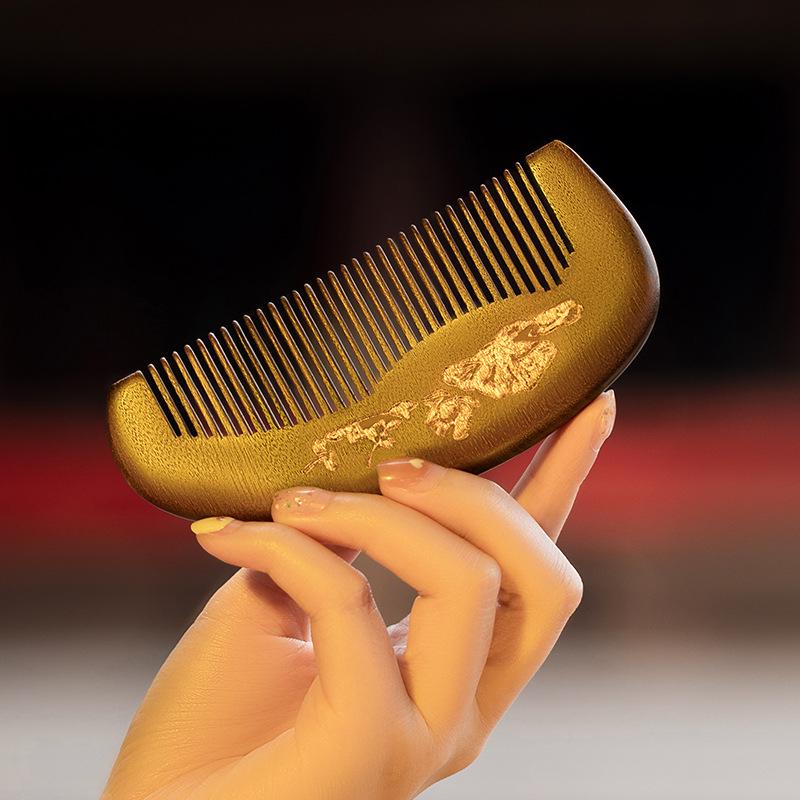 Fermacapelli Fatto a Mano di Alta Gamma in Legno di Pesco per Donne - Accessorio per Acconciature Stile Antico
