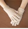 100% Pure Cashmere Extended Length Knit Gloves - Autumn/Winter Cycling Cold Protection