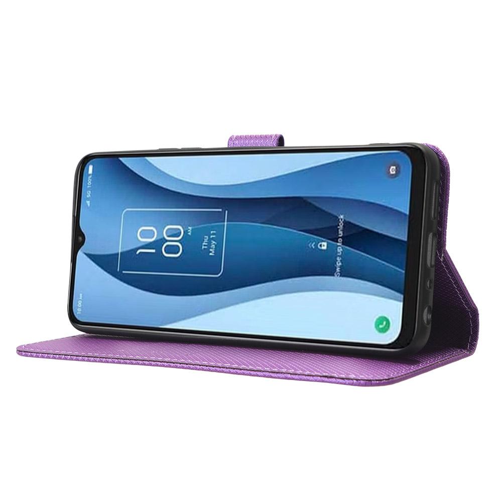 For TCL 40 XE/40 X T601D/NxtPaper 5G PU Leather Flip Case Diamond Texture Wallet Stand Shockproof Phone Cover