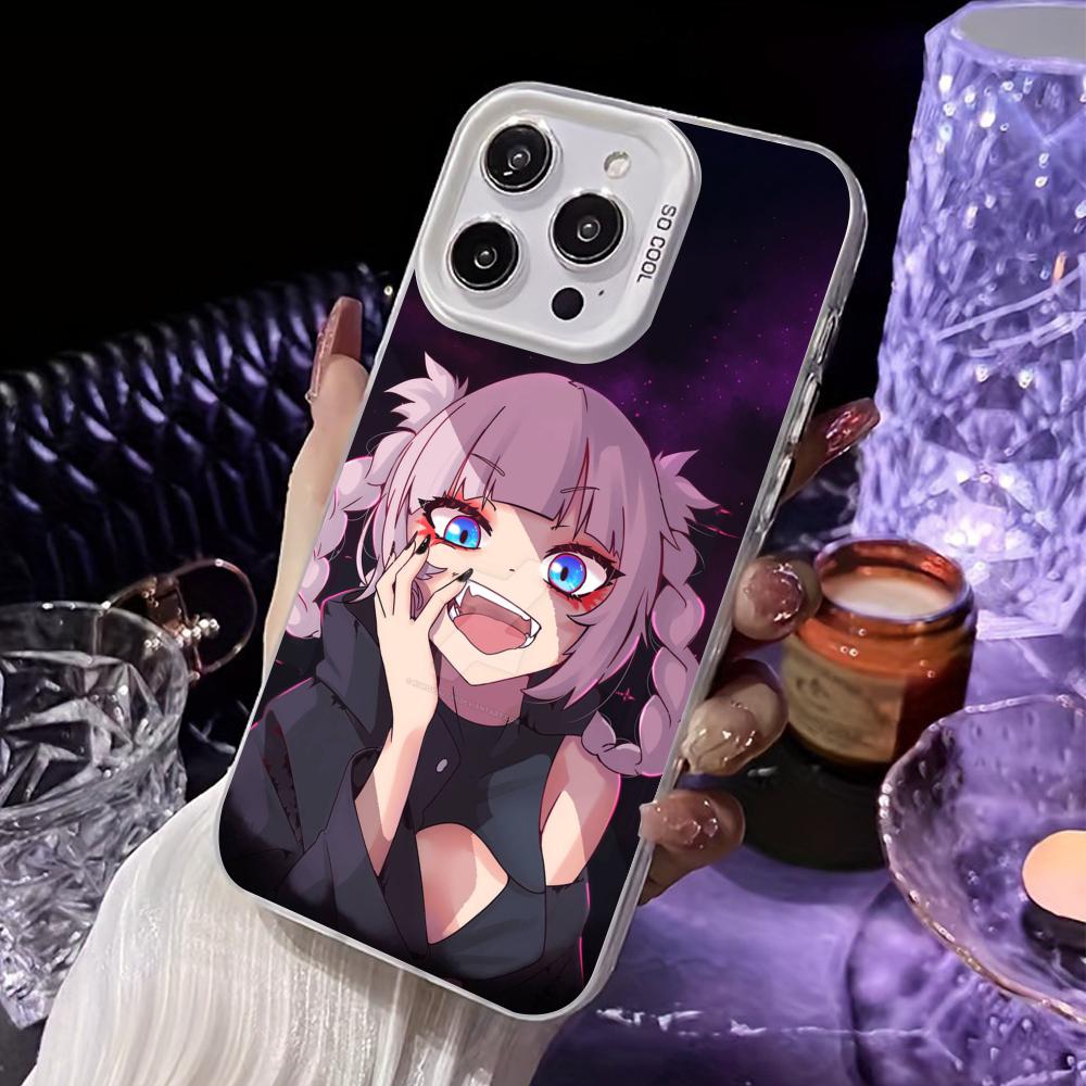 Call Night Nazuna White Translucent Mobile Phone Case for iPhone 17 16 15 14 13 12 11 X XR XS Air Pro Max Plus Colorful Cover