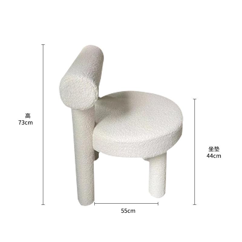 Light Luxury Modern Makeup Stool,Casual Backrest Chair for Bedroom Dressing Table,Designer Dining Chair for Home Use,Comfortable