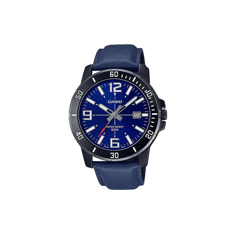 CASIO Men Standard Series Blue Watch MTP-VD01BL-2BV MTP-VD01BL-2BV Blue Dial