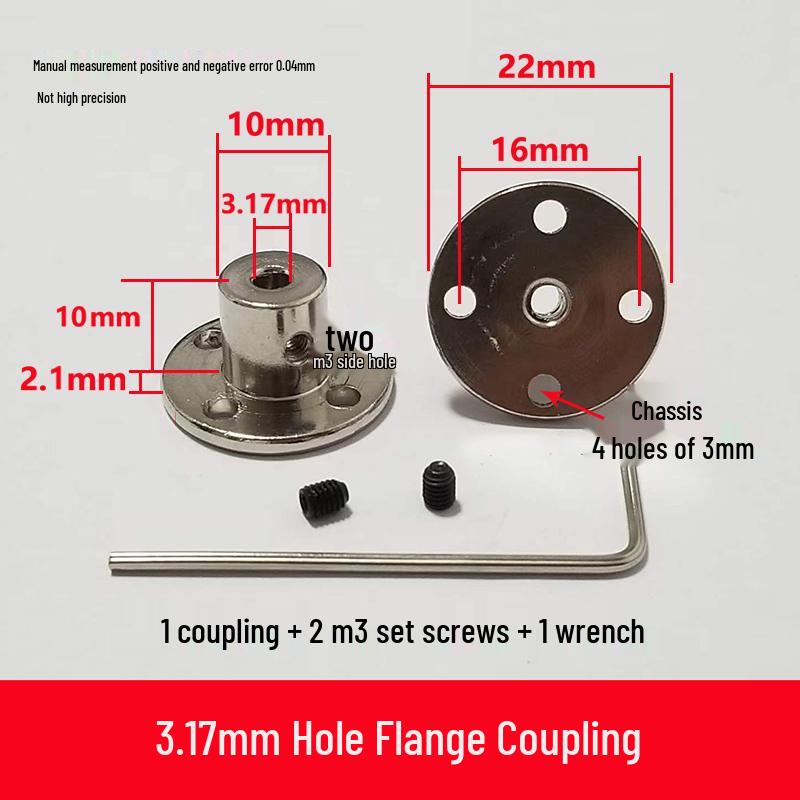 Linear Shaft Support Couplings for 4-12mm: Rigid Flange & Guided Shaft Design