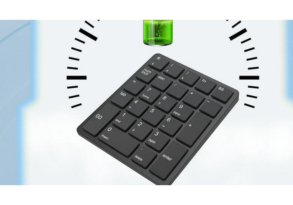 JOMAA 2.4G Wireless Rechargeable Compact Silent Keyboard for Office Use