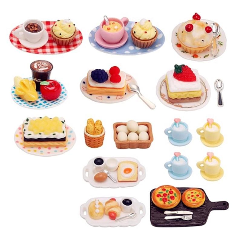Detailed Decorative Dessert Dollhouses Furniture Resin Mini Food For Role Play And Collector 1