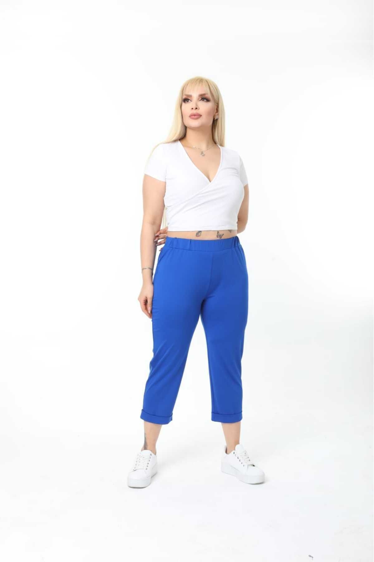 

Women s Style Plus Size Pants Diving Fabric Capri Pants L/XL