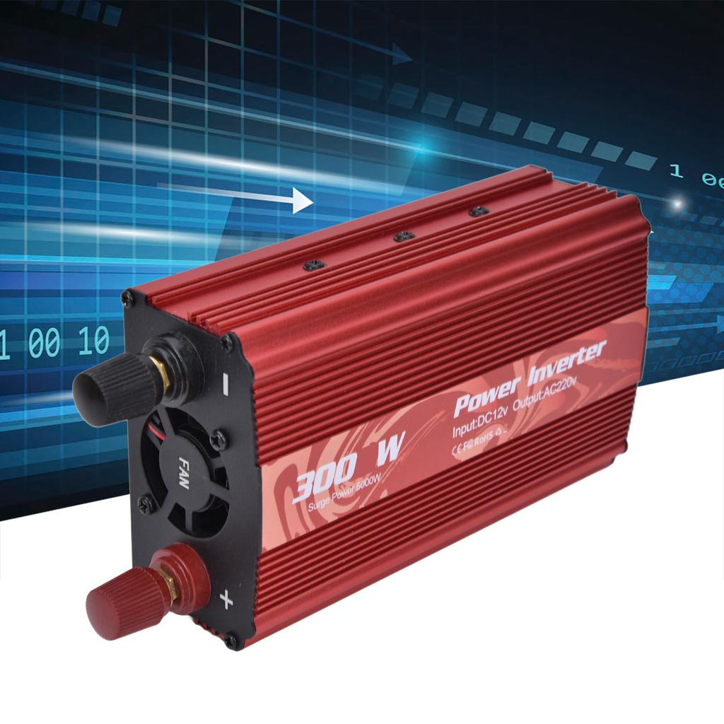 300W Inverter Safe Modified Sine Intelligent Power Converter for Refrigerator Induction Cooker 12V To AC220V