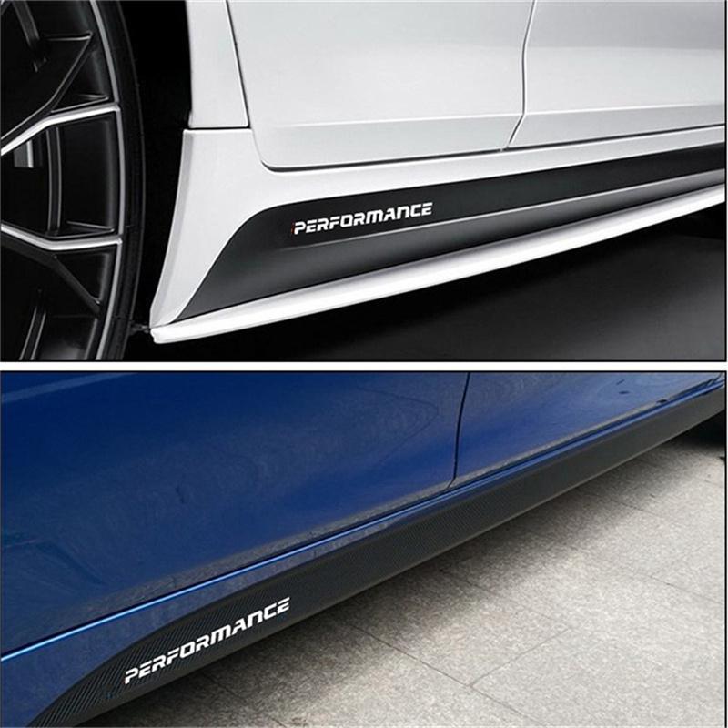 2.05M Glossy Black Side Skirt Sill Decal Stripe Stickers For BMW F30 F22 F23 E90 E91 E92 E93