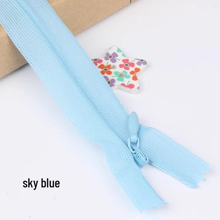 Sanli Unsichtbarer 25cm Kleid- & Kissen-Reißverschluss mit geschlossenem Ende