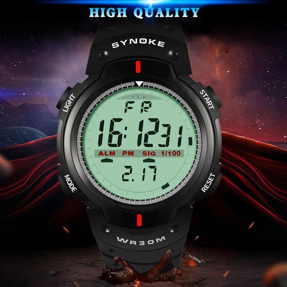 Men Electronic Watch Sports For Men Waterproof Luminous Multi Function Outdoor Mountaineering Large Screen Electronic Wat