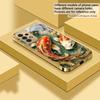 Lucky Orange Golden Koi For Samsung A73 A72 A71 A42 A56 A55 A54 A53 A52s A52 A51 A36 A35 A34 A33 A32 A16 Golden Glass Phone Case