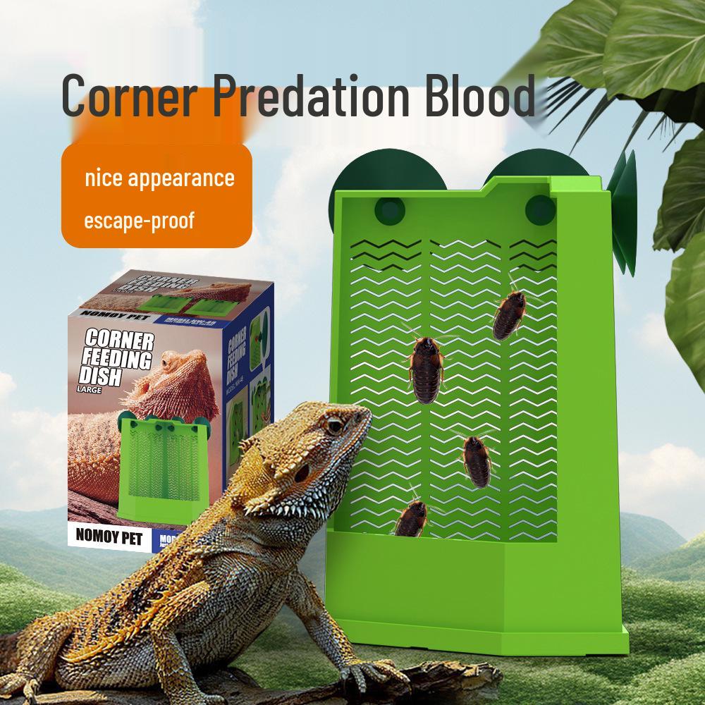 Prato de Alimentação para Lagartos e Geckos - Pendurável e Portátil, Imita Caça e Predação Selvagem