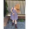 Plus Size Plus Size Ladies French Style Vintage Vest Gingham Dress Women's Spring New Design Sense Sleeveless A- line Short Skirt Fashion