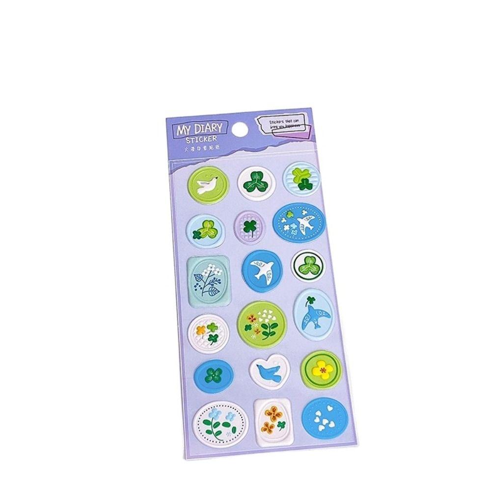 DIY Journal Stickers Wax Seals Stamp Stickers Album Decorative Sticker Adhesive Diary Stickers