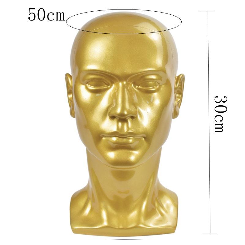 Displaying Head Professional Mannequin Model PVC Male Mannequin for Wigs Hair Making Mannequin Glasses Hat Display Model