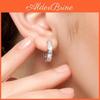 Women Earrings Huggie Pair 1 Cubic Zirconia Round Hoop Earrings Couple Ear Jewelry Electroplated Copper Geomatric Hanging Earrings For Prom Party