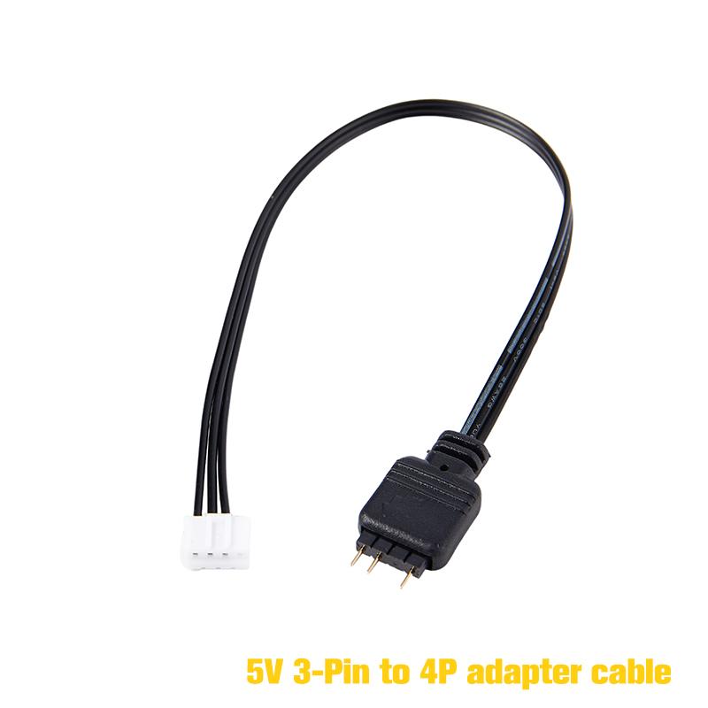 Coolmoon Adapter Cable For 5V 3-Pin Argb Interface Devices Compatible With Argb Led Strips
