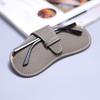 Leather Glasses Case Women Soft Fashion Portable Sunglasses Bag Solid Eyewear Protector Pouch - Accessory for Optical Glasses