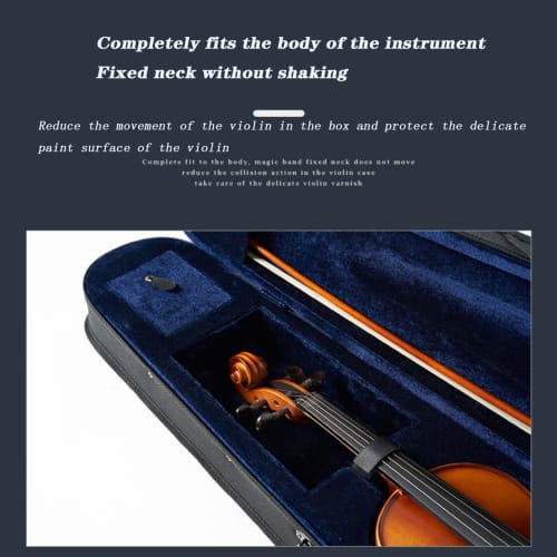 SLDMJFSZ 4/4, 3/4, 1/2, 1/4, 1/8 Violin Hard Case, Basic Professional Triangular Backpack, Ultralight Suspension, Black