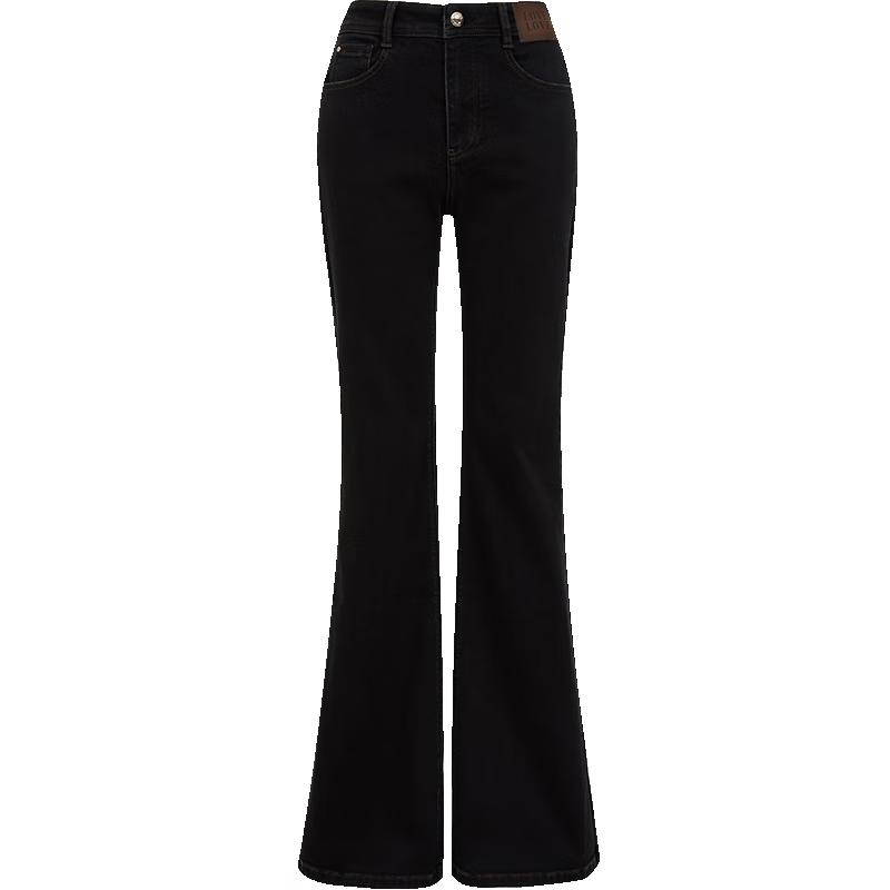 

ONLY Women s High-Waist Brushed Slim Flare Jeans L