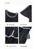 Summer Plus Size Organza Two-Piece Short Sleeve Icy Casual Dress
