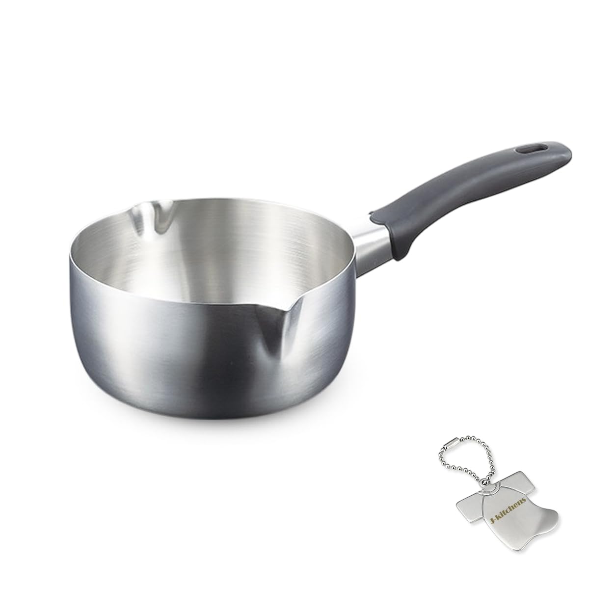 

18cm Saucepan with Measuring Made in with Original Tag J-kitchens Tape, Gas/IH Compatible, Japan,