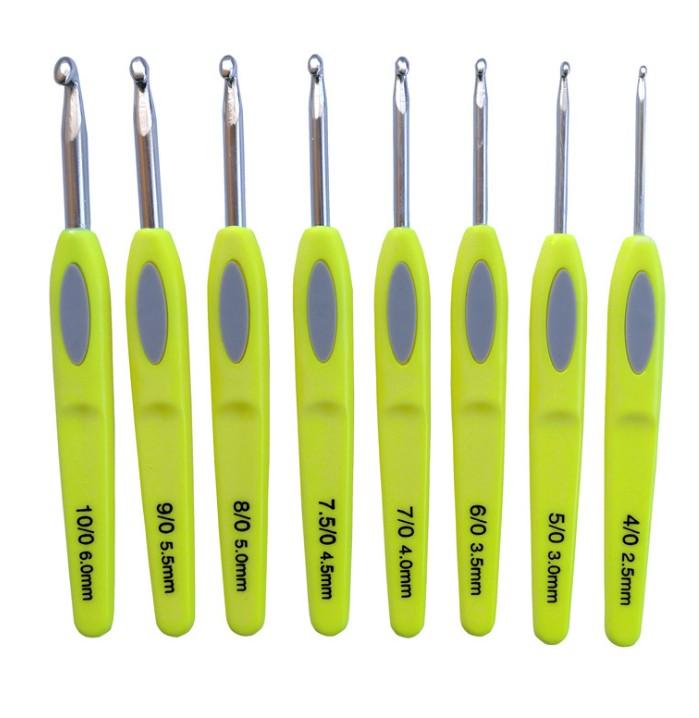 

8Pcs Crochet Hook Set Aluminum Crochet Needles Kit DIY Sewing Weaving Tools Yarn Knitting Needles Set Crochet Hooks for Beginner