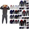 Luxuriös warmes Herren-Trainingsanzug-Set mit Fleece-Zip-Hoodie und Jogginghose