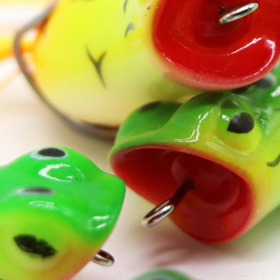 MUQZI Sports Accessory 5cm12g Durable Artificial Bait Small Frog Shape Simulation Printing Simple Installation