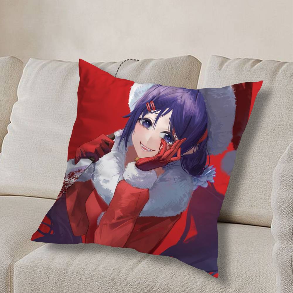 Evil CUTE M-MiSide Mita Pillow Case Square Double-Sided Printing Short Plush Sofa Cushion Cover Bedroom Bedside Pillow