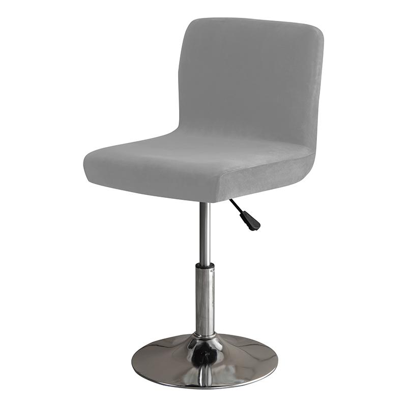 Solid Colors Bar Chair Cover Stretch For Bar Stool Short Back Dining Room Spandex Elastic Slipcover For Chairs Banquet Wedding