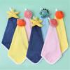 Cartoon Towel Cute Soft Ultra-Soft Comfortable Lightweight Solid Durable Quick-dry Color Scouring Pad Bowl