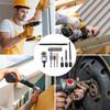 18Pcs Flexible Drill Bit Extension Set 105 Degrees Right Angle Drill Attachment Rotatable Joint Socket 1 4 3 8 1 2 Inch