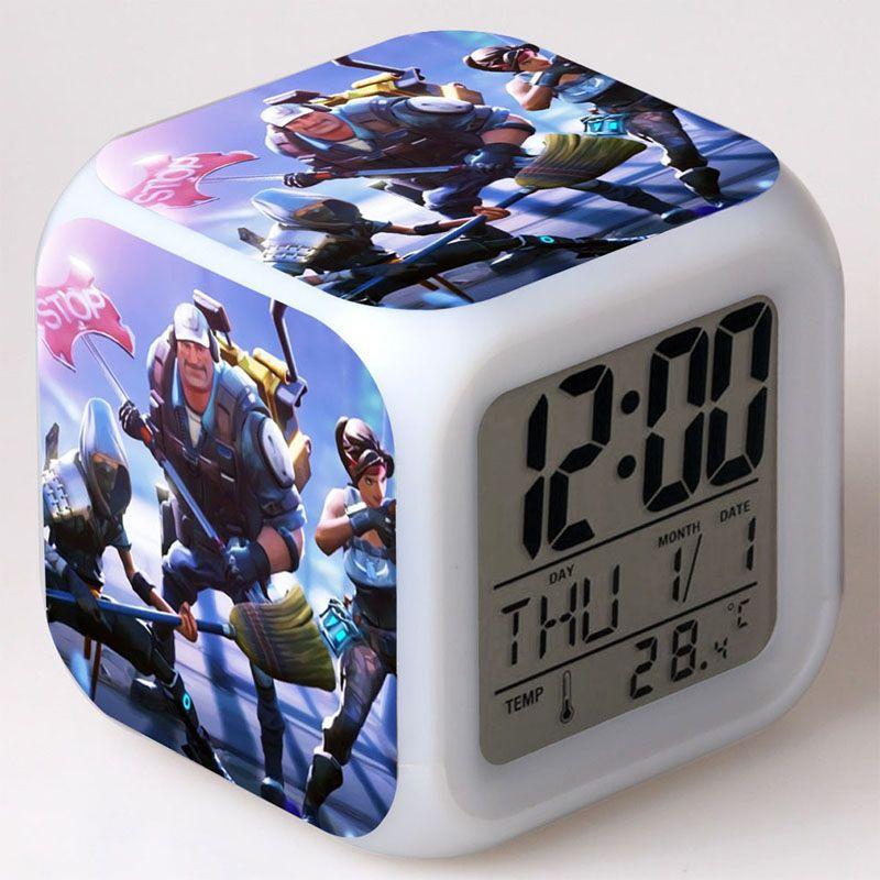 Colorful Multi-function Digital Alarm Clock With Led Display And Thermometer