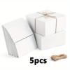 5pcs Premium Gift Boxes with Lids and Hemp Rope Paper Gift Gift Packing Boxes for Christmas Gifts Bridesmaid Proposal Boxes Easy Assemble Boxes