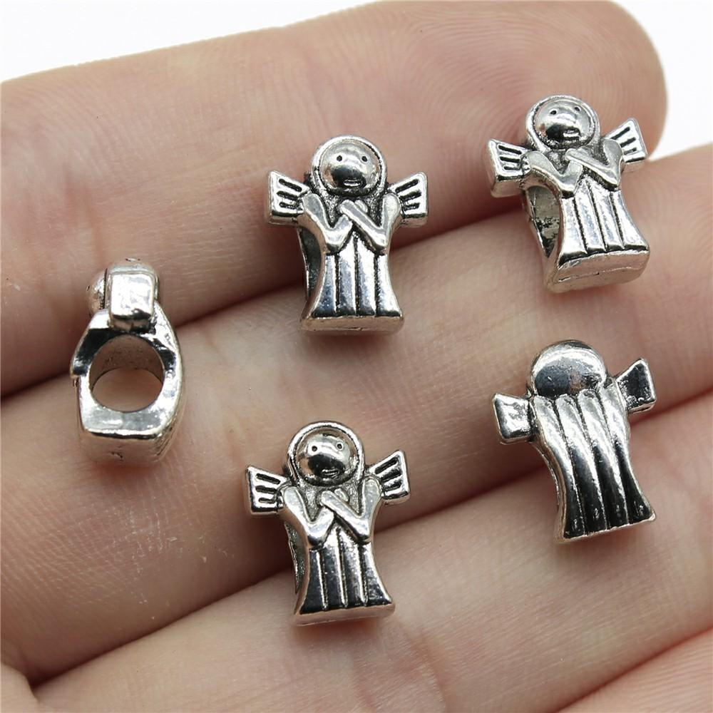 20pcs Angel Charms Antique Silver Color Angel Charms Pendants For Bracelets Angels Charms Making Jewelry