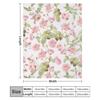 Old Vintage Roses On Pink Pattern Throw Blanket Cozy Warm Blanket for Bed Room Decor