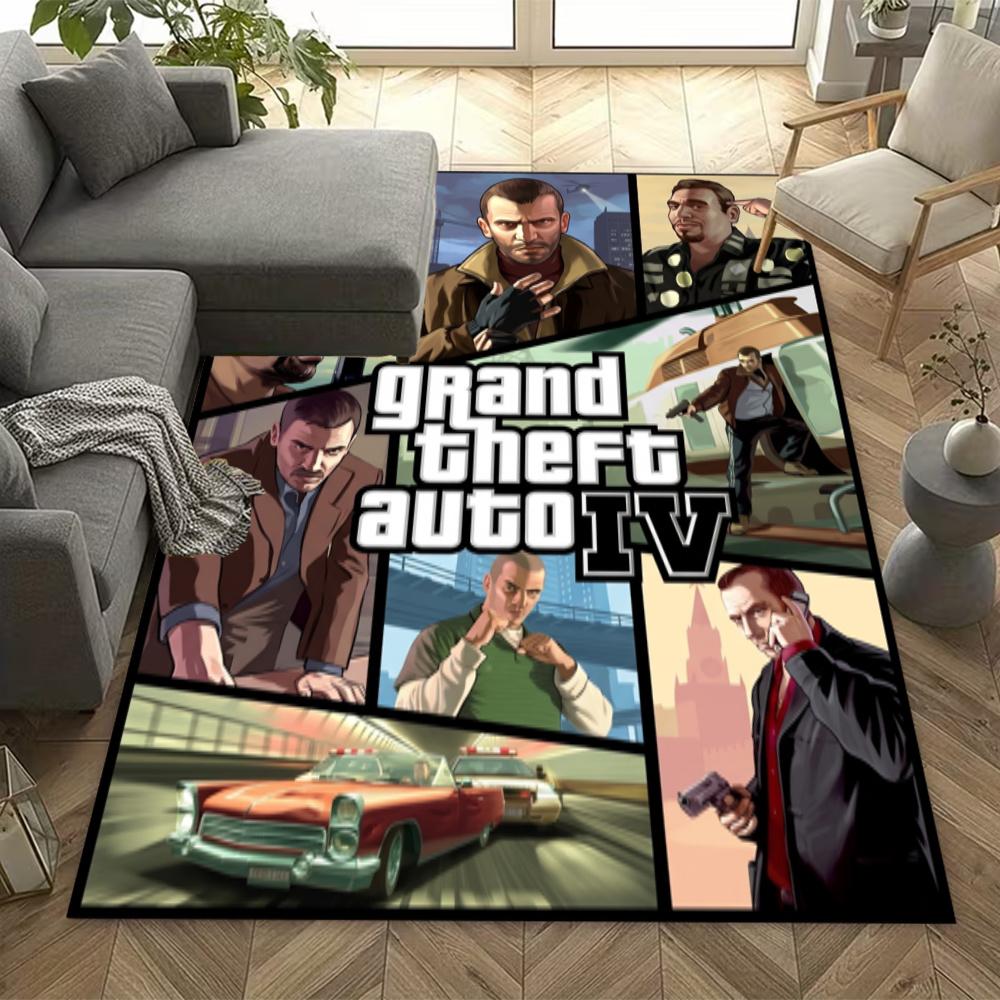 Grand Theft Auto Iv Carpet Suitable For Study Room Decorate Room Game Room Foyer Antislip Rug Decorate Offices