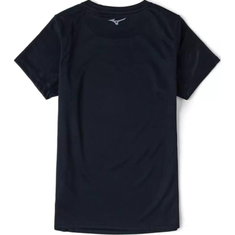 Mizuno Performance Sports Lifestyle Series Round Neck Breathable Comfortable Short Sleeve T-Shirt Women Tops Black J2MA2240