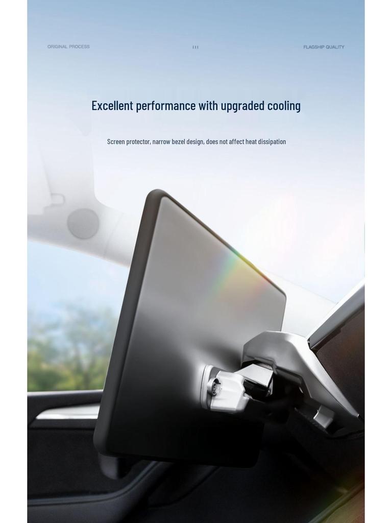 Tesla Model 3/Y Screen Protector Silicone Frame Center Console Car Accessory