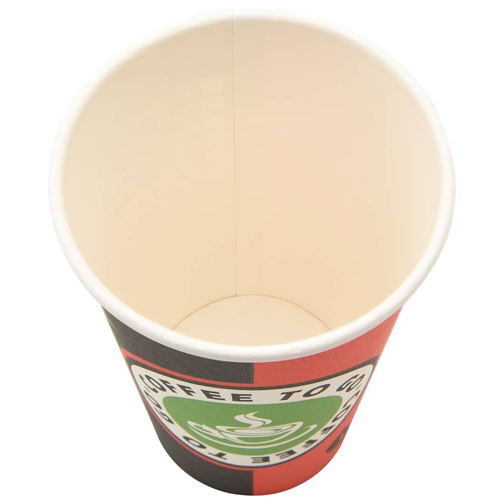 Vidaxl Papierowe Kubki, 1000 Szt., 16Oz, 400Ml, Czerwony I Czarny