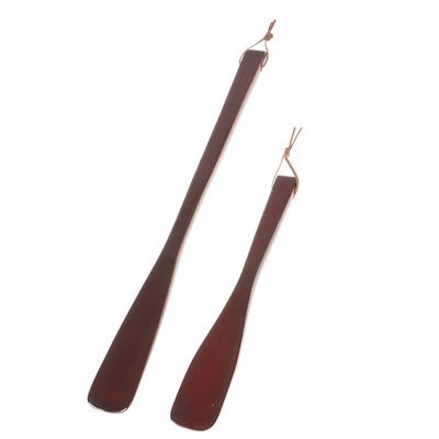 Professioneller Schuhlöffel aus Holz, flexibler Schuhlöffel mit langem Griff, nützlicher Schuhheber