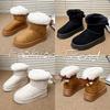 Women's Fur Mouth Large Size Soft Sole Winter Warm Fur Snow Boots Padded Lined Ankle Boots Non-Slip Hiking Casual Sports Cotton Boots