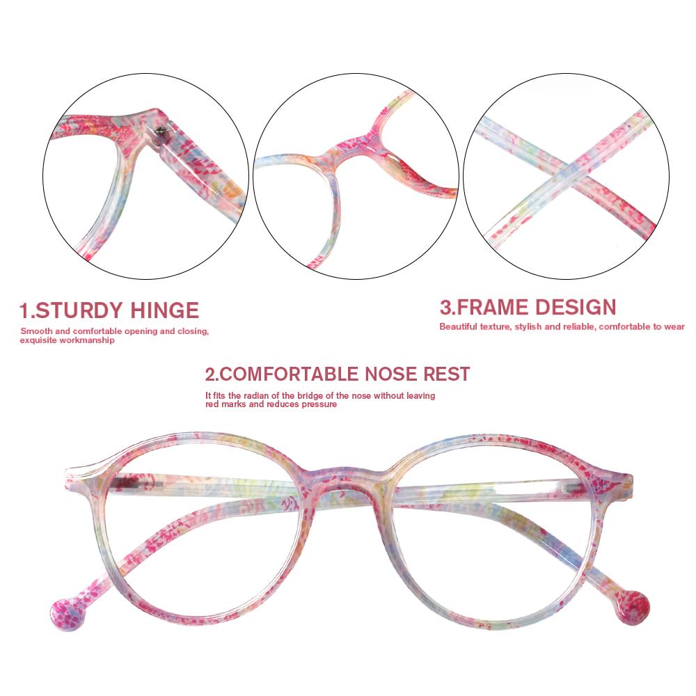 TUREZING 4 Pack Presbyopia Eyeglasses Premium Grade High Definition Optical Lens Diopter Glasses Women Flexible Spring Hinge