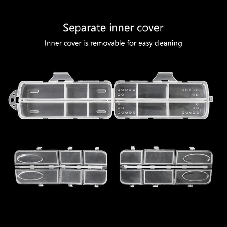 Outdoor Fishing Tool Box Portable Fishing Tackle Box Fishing Tool Baits Lures Box Double Sided Baits Lures Organizers