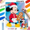 Digital Oil Painting Christmas Mickey Mouse Hand Painting Home Decoration Painting
